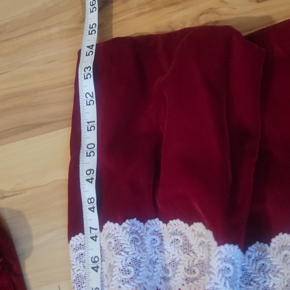 Vintage 70s Raspberry Velvet Romper Loungewear S - Picture 16 of 16